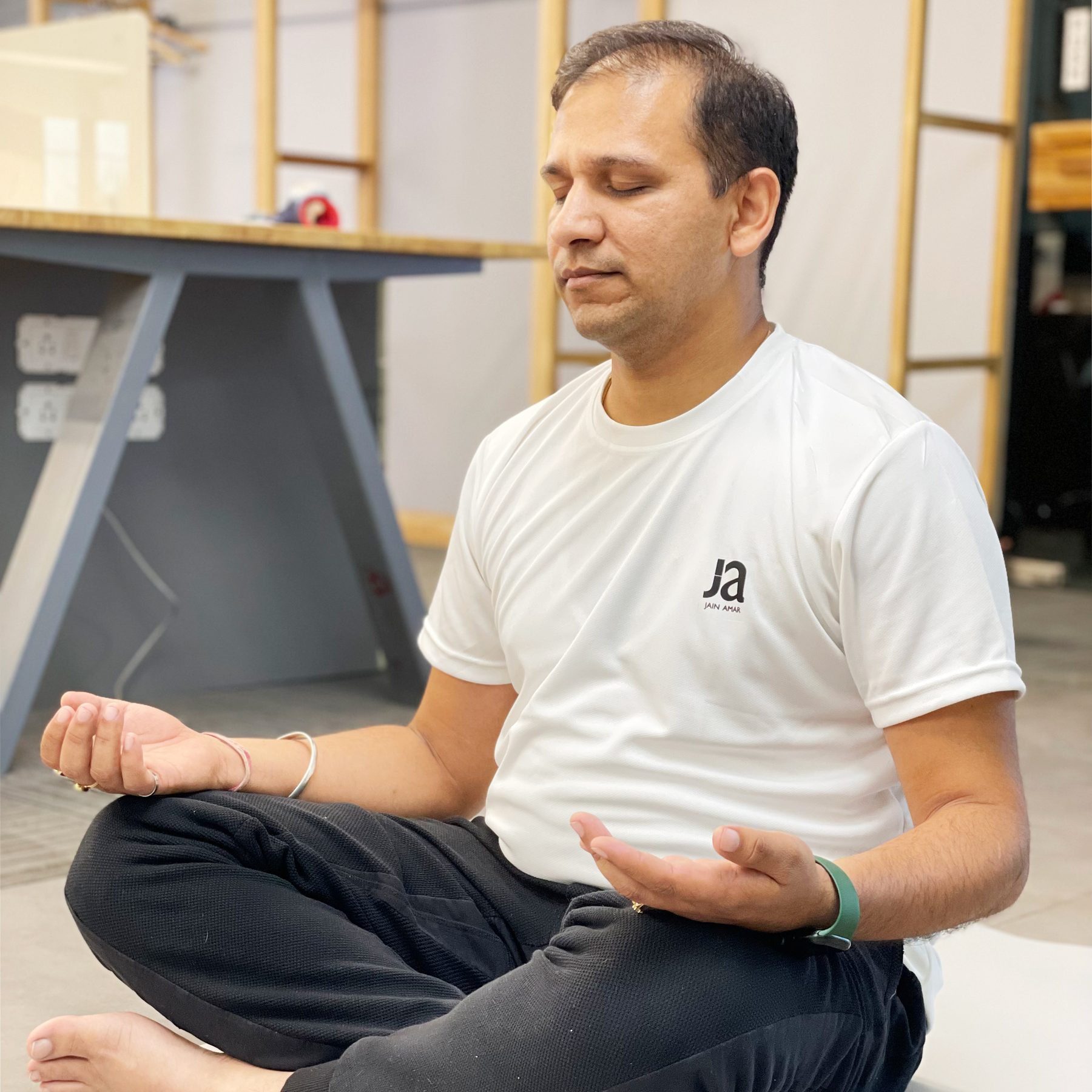 Akhil Jain in meditation practice